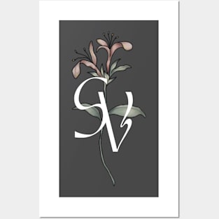 Southern Vanity flower Posters and Art